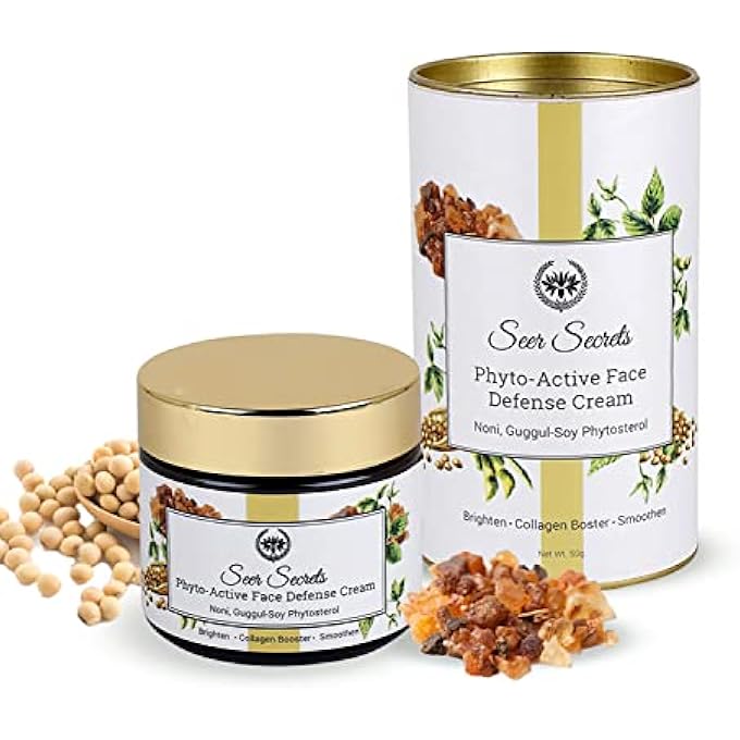 Seer Secrets FACE CREAM, NONI, GUGGUL-SOY PHYTOSTEROL PHYTO-ACTIVE FACE DEFENSE CREAM, 40G - Image 1
